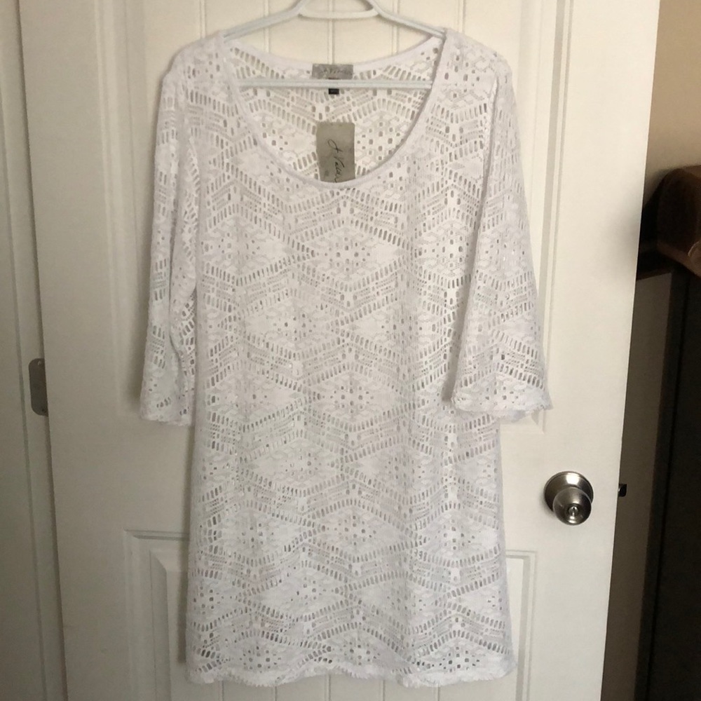 NWT:  White Lace Beach Cover Up
